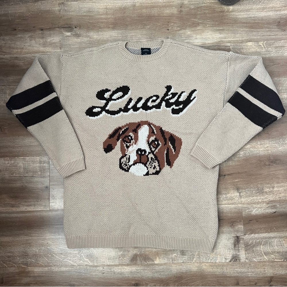 Urban Outfitters Lucky Dog Knitted Jumper Sweater